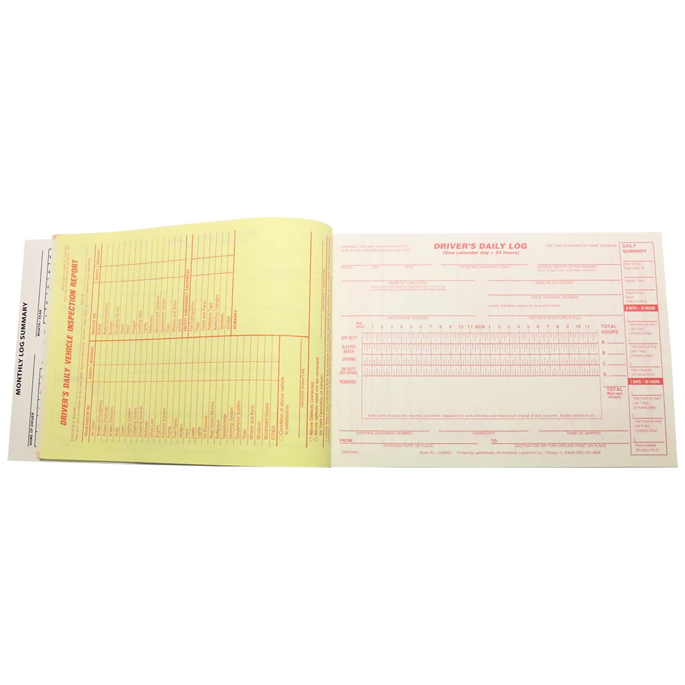 Ms Carita Drivers Daily Log Book MSLOG001
