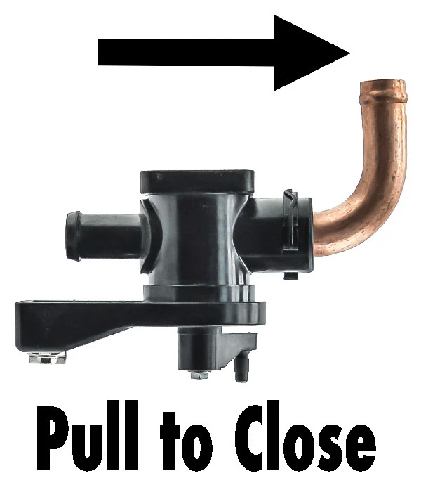 HVAC Heater Water Shut-Off Valve