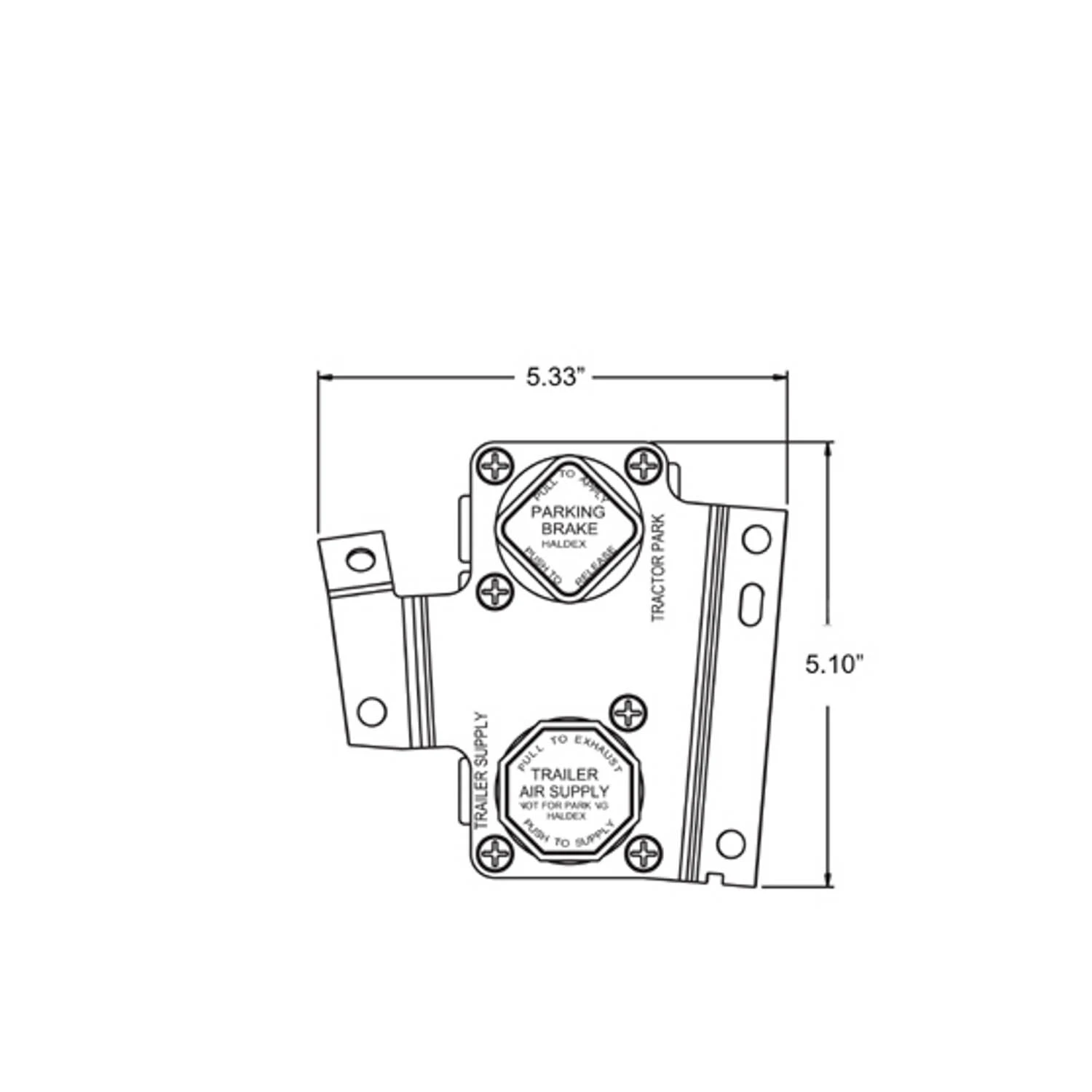Air Brake Dual Application Valve Kit