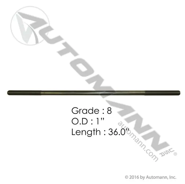 1in X 36in GR8 Threaded Rod