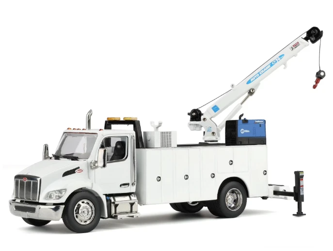 1:50 Peterbilt Model 536 Auto-Crane Titan85-Body HC14-Crane Work Truck with AC40 Compressor and Miller Trailblazer Welder