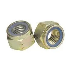 3/4"-10 Nylon Insert Lock Nut, Grade 8, Zinc Yellow, 25 PK