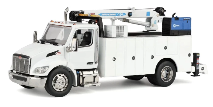 1:50 Peterbilt Model 536 Auto-Crane Titan85-Body HC14-Crane Work Truck with AC40 Compressor and Miller Trailblazer Welder