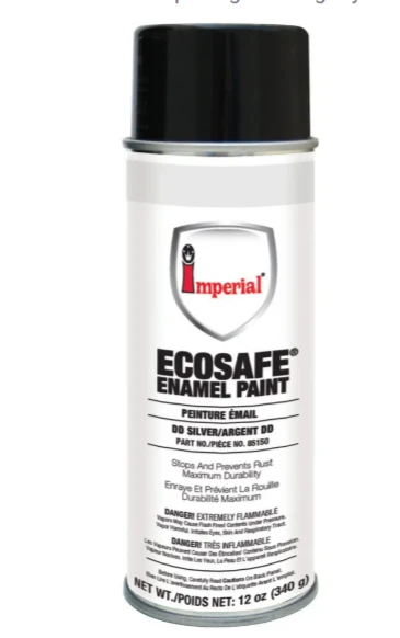 85150 Imperial Ecosafe Gloss Spray Paint, DD Silver, 12 oz.