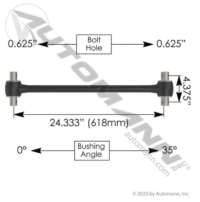 Torque Rod 24.330in Freightliner