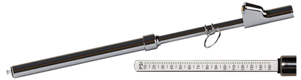 Truck Tire Gauge with Aluminum Slide