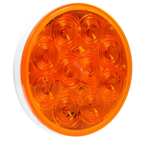 Vehicle Safety Manufacturing LED 4" Amber 10 Diode Auxiliary Lamp - 4464A