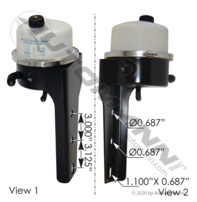 Automann 575.1027 Power Steering Reservoir for Peterbilt