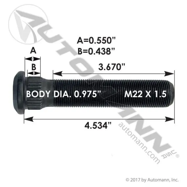 Automann 201.6156 Wheel Stud