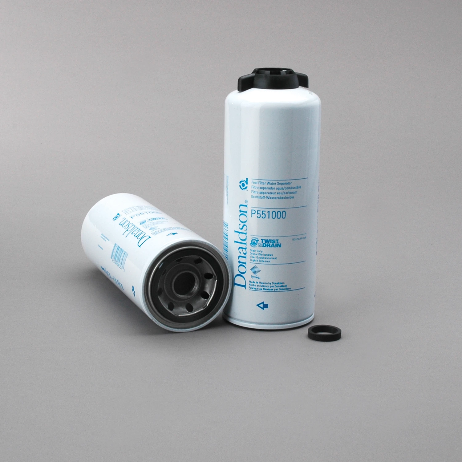 Fuel Filter, Screw-On Water Separator, Twist & Drain
