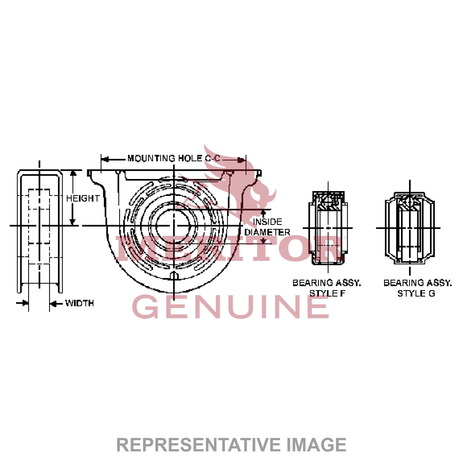 Driveline Center Bearing
