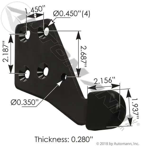 Hood Guide Poly RH