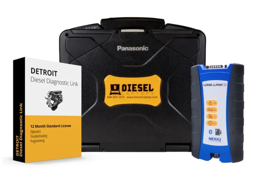 Detroit Diesel Diagnostic Link Laptop Scanner Tool