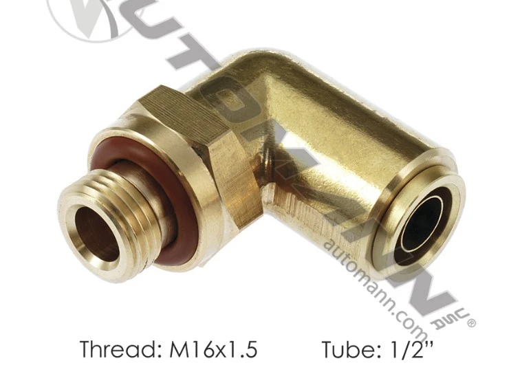 Brass PLC Male SWL Elbow 1/2in X M16