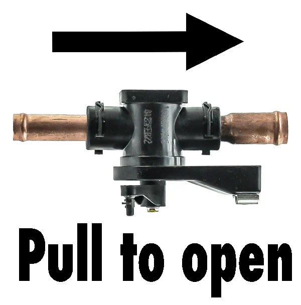 HVAC Heater Water Shut-Off Valve