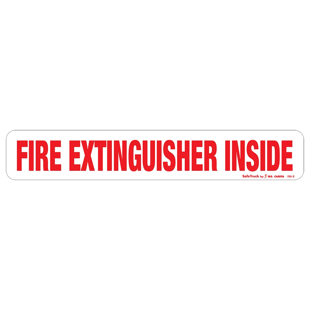 Fire Extinguisher Inside Decal