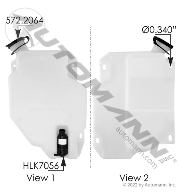 Automann 575.10349 Washer Fluid Reservoir IHC