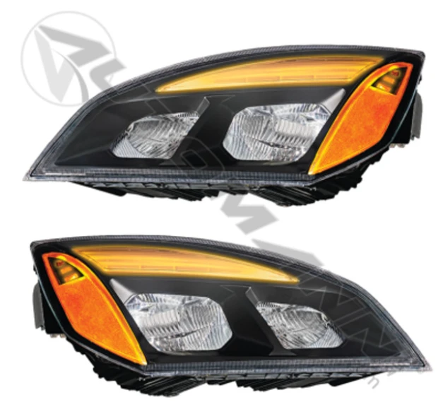 Automann 564.46001MK Headlamp Set LH/RH Black LED P4