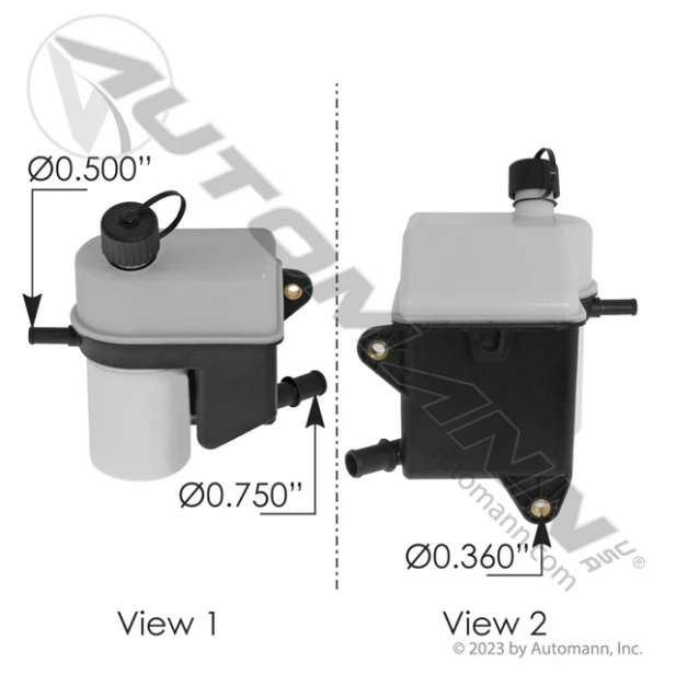 Automann Power Steering Reservoir Kenworth Peterbilt 575.1141