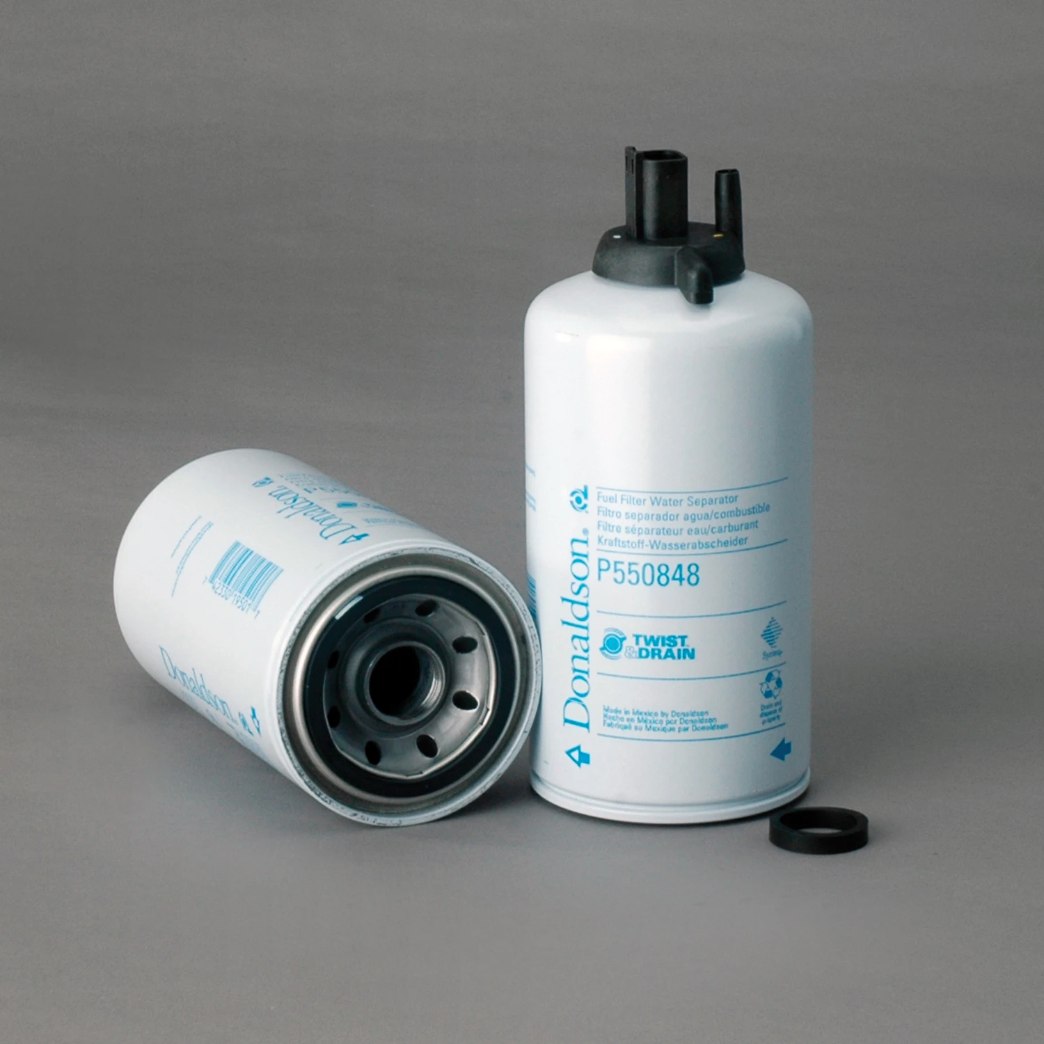 Fuel Filter, Screw-On Water Separator, Twist & Drain
