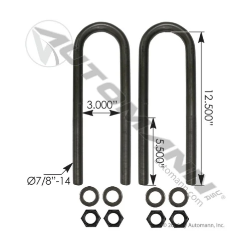 RND 7/8" X 3" X 12-1/2" KIT