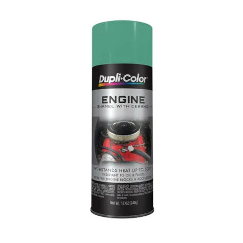 Dupli-Color Engine Spray Paint with Ceramic - Detroit Diesel Alpine Green - 12 oz