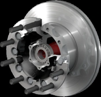 Disc Brake Rotor and Hub Assembly