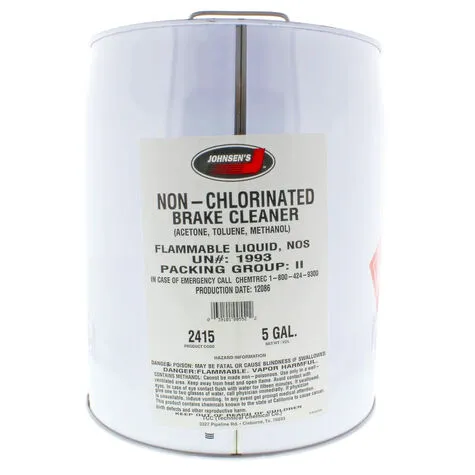 Johnsen's NonChlorinated Brake Cleaner - 5 Gallon