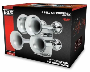 4 Bell Air Powered Train Horn