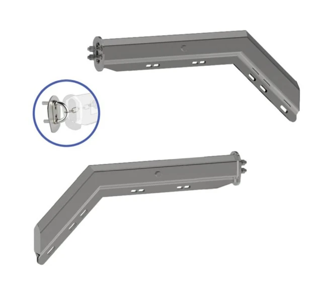 Automann 562.468SS201FS Mud Flap Hanger Kit Spring Loaded