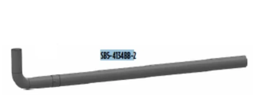 TWO PIECE - H.D. TAIL PIPE; BL