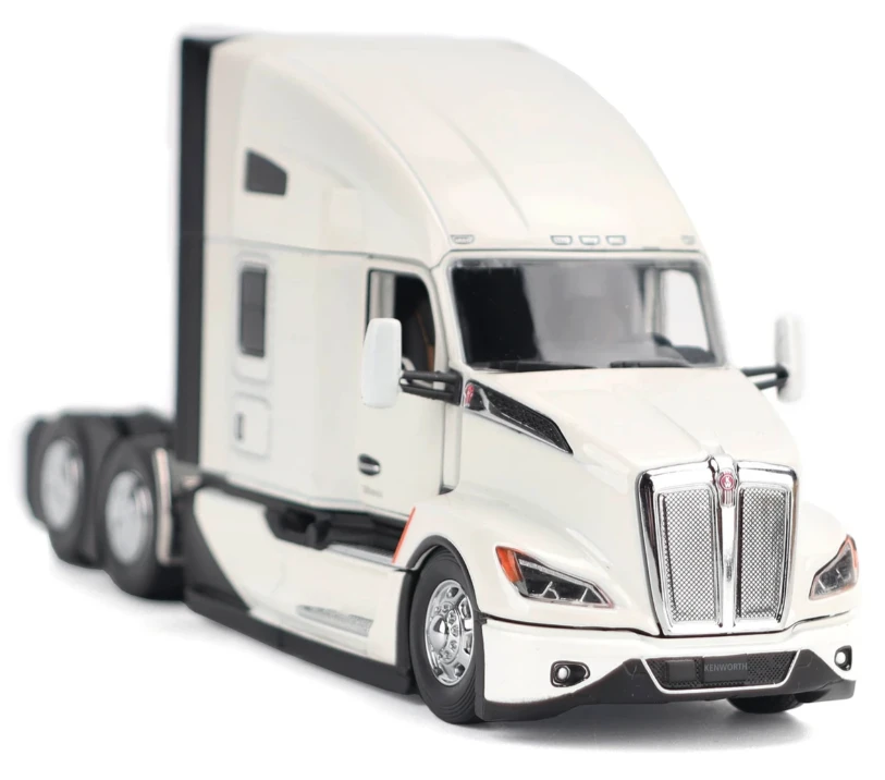 1:50 Kenworth T680 Next-Gen 76in-High-Roof Sleeper-Cab Tandem Tractor (Pearl White Diamond)