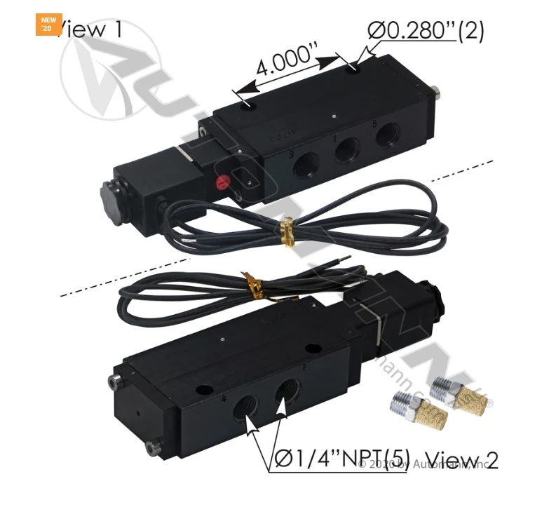 Solenoid Air Valve 4 Way