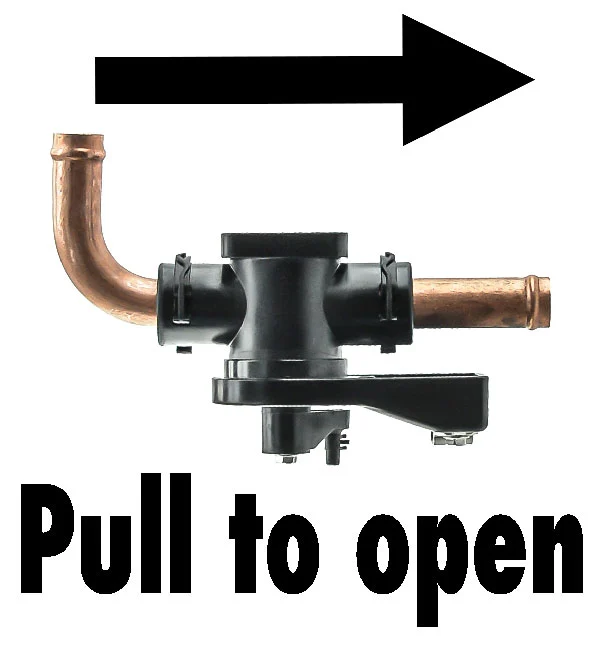 HVAC Heater Water Shut-Off Valve