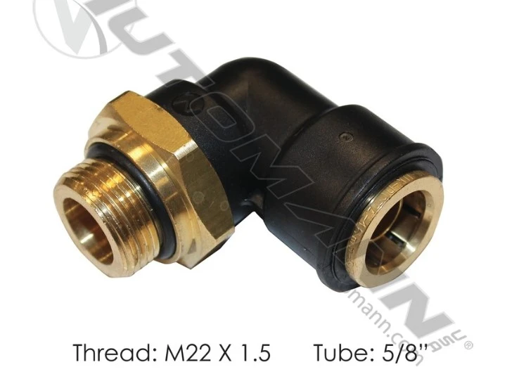 PLC Swivel Male Elbow DOT 5/8in X M22