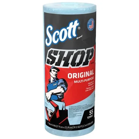 Scott Shop Towels, Blue - 55 Towels