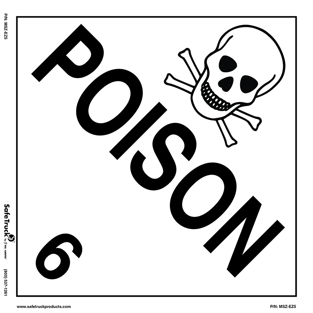 Ms. Carita 10.75"x 10.75" POISON 6 Decal MSZ-EZ5