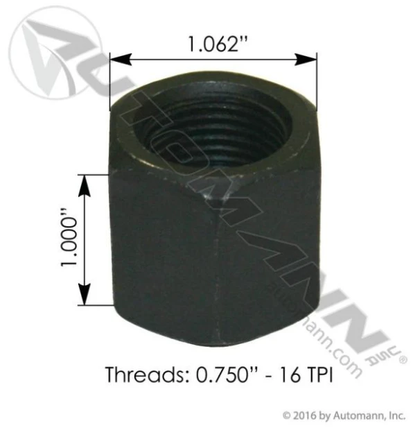 Automann DN4 Deep Nut 3/4"-16 X 1-1/16"