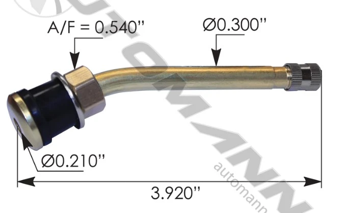 Valve Stem 3.920in Angled