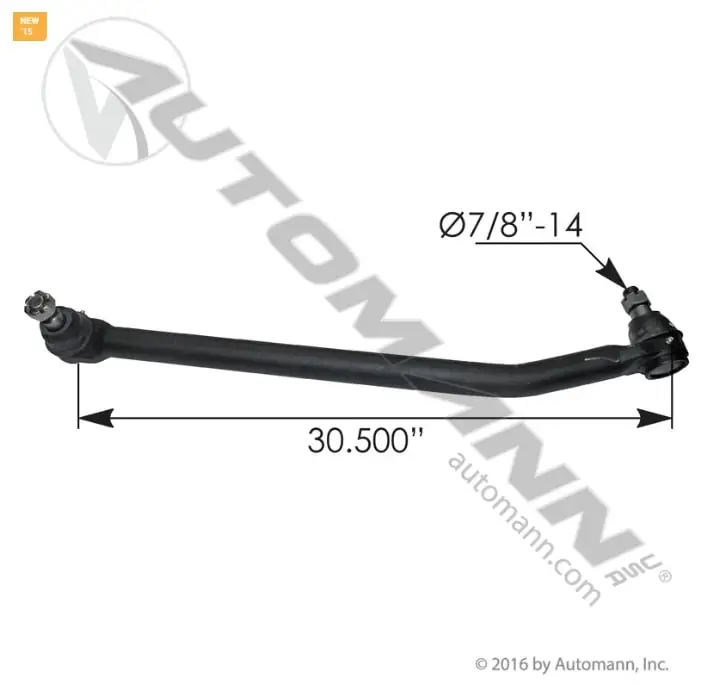 Drag Link 30.500" C-to-C for Peterbilt