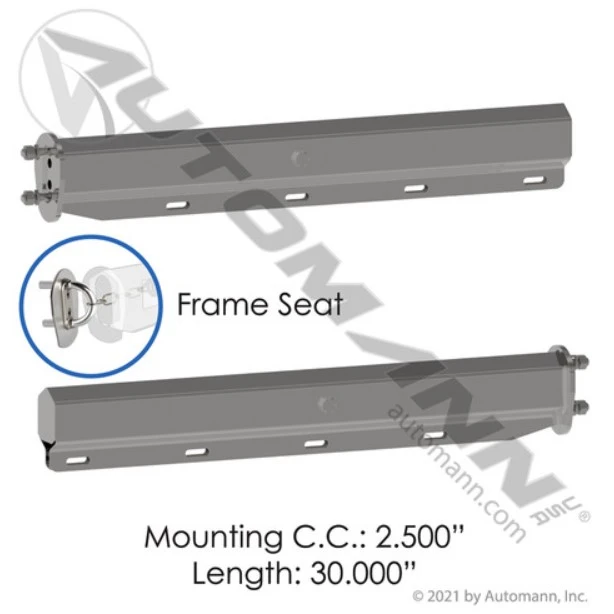 Automann 562.465SS201FS Mud Flap Hanger Straight Spring