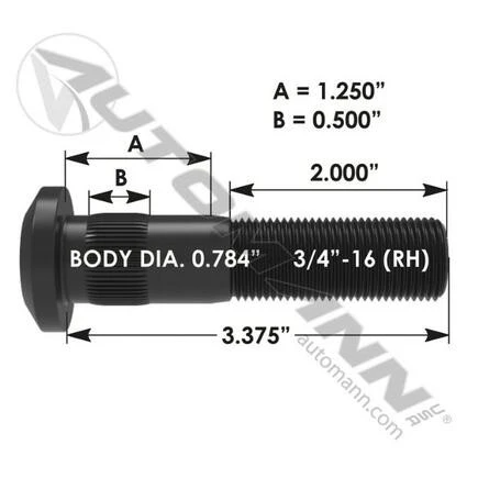 Automann 201.6054R Wheel Stud