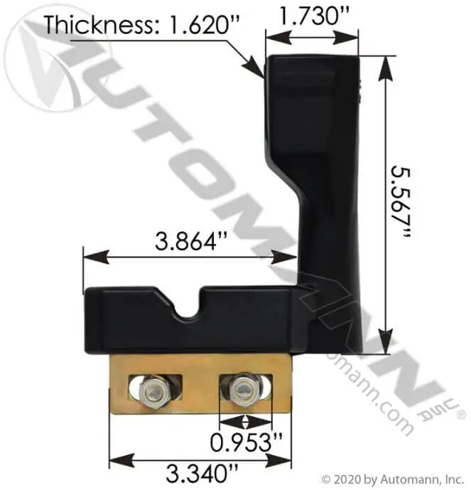 Hood Support Latch RH Freightliner