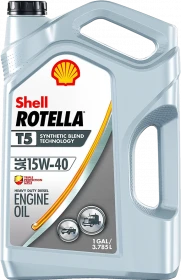 Shell Rotella T5 15W-40 Synthetic Blend Heavy Duty Engine Oil 55-gal drum