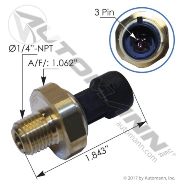 Automann 577.62522 CMCAC Outlet Boost Pressure Sensor