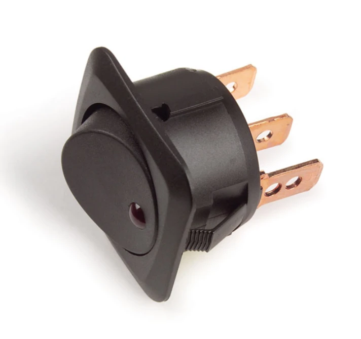 82-2130 LED Rocker Switches 25A, Red, 12V