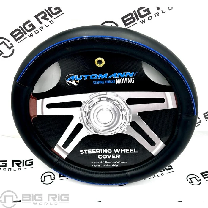 Automann 562.99009SWC-B Steering Wheel Cover Black/Blu