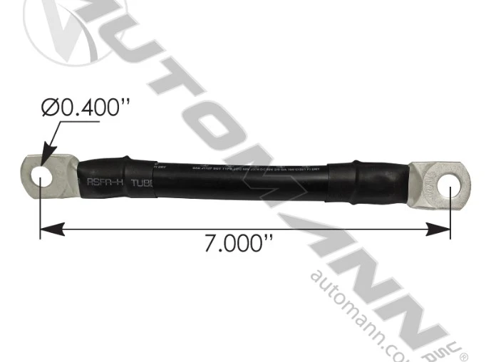 Cable Batt Stackable 2/0 7in Black