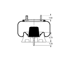 Triangle Suspension AS-8543 - Triangle Air Spr - Rolling Lobe