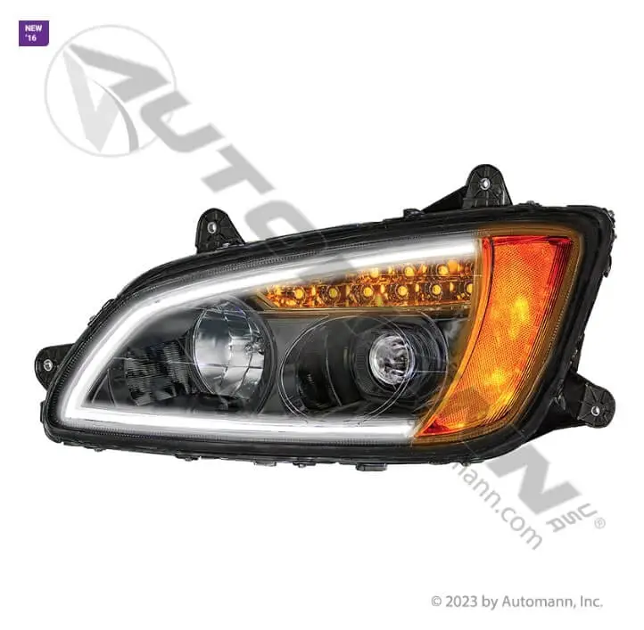 Headlamp with Light Bar LH Kenworth